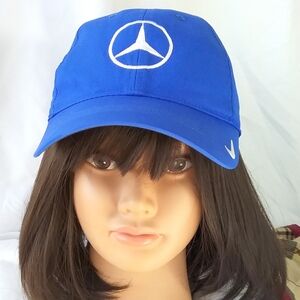 Nike Golf Cap W/ Mercedes Logo, Blue, Unisex